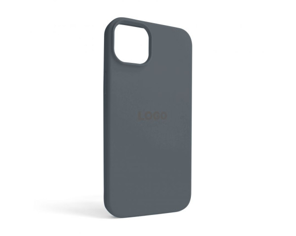 Чехол Full Silicone Case для Apple iPhone 14 Plus dark grey (15)