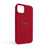 Чехол Full Silicone Case для Apple iPhone 14 Plus rose red (37)