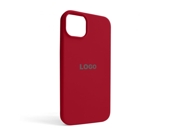 Чехол Full Silicone Case для Apple iPhone 14 Plus rose red (37)