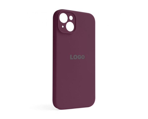 Чохол Full Silicone Case для Apple iPhone 14 Plus maroon (42) закрита камера