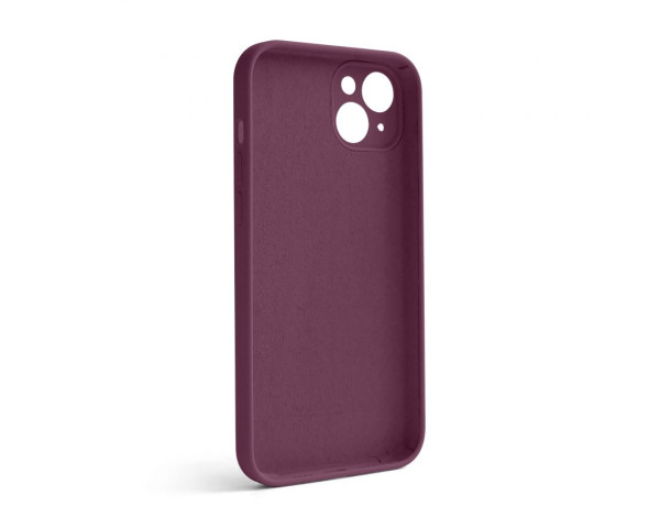 Чохол Full Silicone Case для Apple iPhone 14 Plus maroon (42) закрита камера