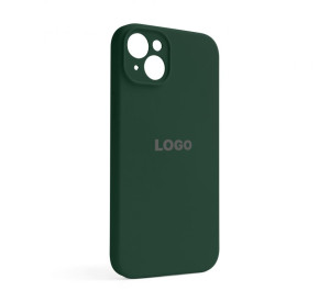 Чехол Full Silicone Case для Apple iPhone 14 Plus atrovirens green (54) закрытая камера