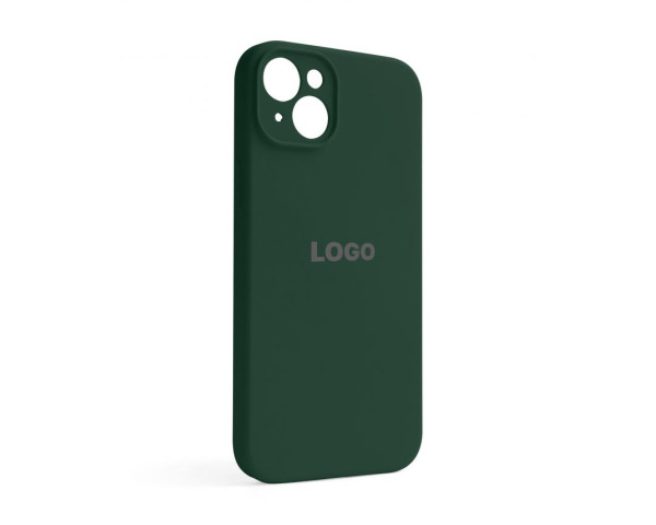 Чехол Full Silicone Case для Apple iPhone 14 Plus atrovirens green (54) закрытая камера