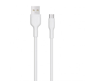 Кабель USB WALKER C350 Micro white