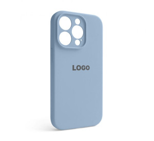 Чехол Full Silicone Case для Apple iPhone 14 Pro light blue (05) закрытая камера