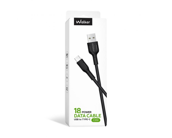 Кабель USB WALKER C350 Type-C black