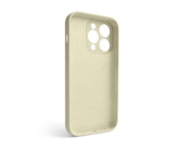 Чохол Full Silicone Case для Apple iPhone 14 Pro antique white (10) закрита камера