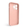 Чохол Full Silicone Case для Apple iPhone 14 Pro light pink (12) закрита камера