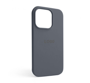 Чехол Full Silicone Case для Apple iPhone 14 Pro dark grey (15)