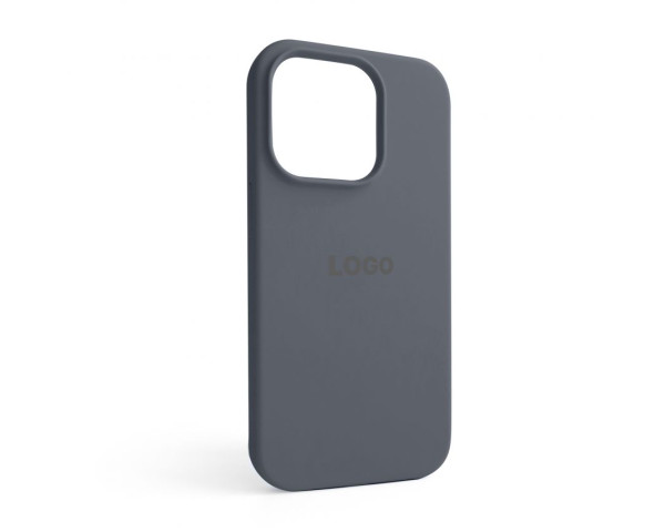 Чехол Full Silicone Case для Apple iPhone 14 Pro dark grey (15)