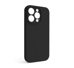 Чохол Full Silicone Case для Apple iPhone 14 Pro black (18) закрита камера (без логотипу)