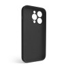 Чохол Full Silicone Case для Apple iPhone 14 Pro black (18) закрита камера (без логотипу)