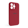 Чехол Full Silicone Case для Apple iPhone 14 Pro camellia (25) закрытая камера