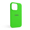 Чехол Full Silicone Case для Apple iPhone 14 Pro shiny green (40)