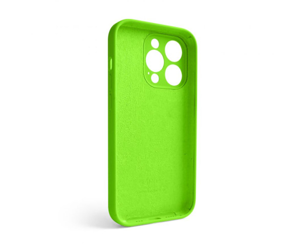 Чохол Full Silicone Case для Apple iPhone 14 Pro shiny green (40) закрита камера
