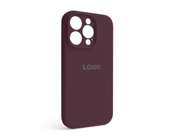 Чехол Full Silicone Case для Apple iPhone 14 Pro maroon (42) закрытая камера
