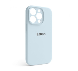 Чехол Full Silicone Case для Apple iPhone 14 Pro sky blue (58) закрытая камера