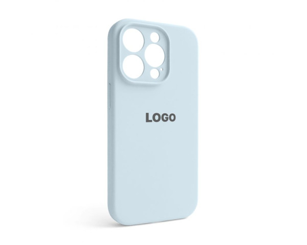 Чохол Full Silicone Case для Apple iPhone 14 Pro sky blue (58) закрита камера