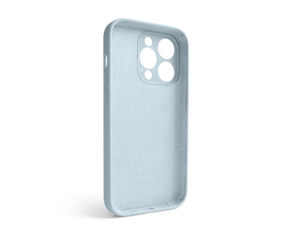 Чохол Full Silicone Case для Apple iPhone 14 Pro sky blue (58) закрита камера