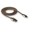 Кабель USB WALKER C520 Lightning gold/black