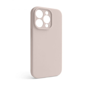 Чехол Full Silicone Case для Apple iPhone 14 Pro grey pink (73) закрытая камера (без логотипа)