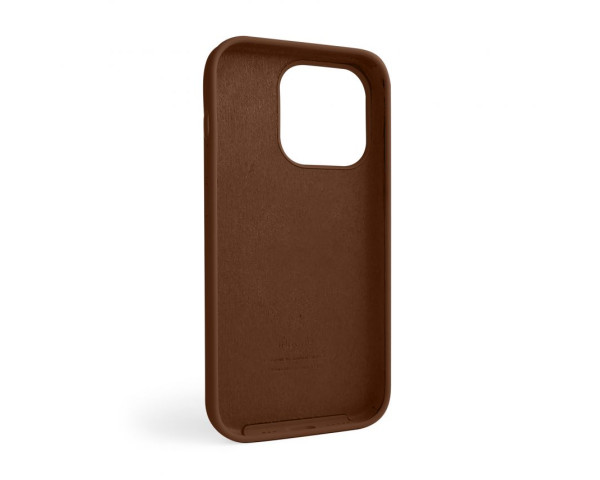 Чохол Full Silicone Case для Apple iPhone 14 Pro dark brown (75)