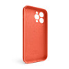 Чохол Full Silicone Case для Apple iPhone 14 Pro Max apricot (02) закрита камера