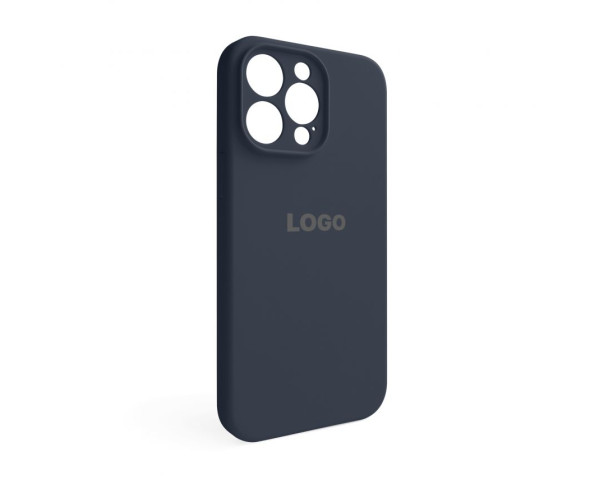 Чехол Full Silicone Case для Apple iPhone 14 Pro Max dark blue (08) закрытая камера