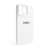 Чохол Full Silicone Case для Apple iPhone 14 Pro Max white (09) закрита камера