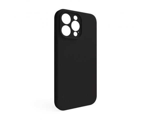 Чохол Full Silicone Case для Apple iPhone 14 Pro Max black (18) закрита камера (без логотипу)