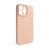 Чохол Full Silicone Case для Apple iPhone 14 Pro Max nude (19) закрита камера (без логотипу)