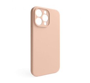 Чехол Full Silicone Case для Apple iPhone 14 Pro Max nude (19) закрытая камера (без логотипа)