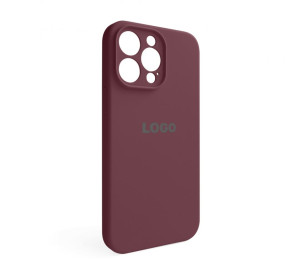 Чехол Full Silicone Case для Apple iPhone 14 Pro Max maroon (42) закрытая камера