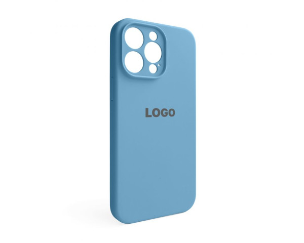 Чехол Full Silicone Case для Apple iPhone 14 Pro Max cornflower (53) закрытая камера