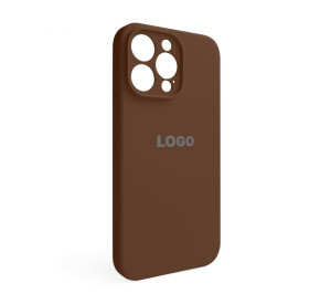 Чохол Full Silicone Case для Apple iPhone 14 Pro Max dark brown (75) закрита камера