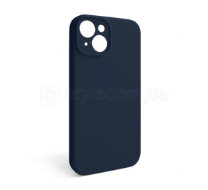 Чохол Full Silicone Case для Apple iPhone 15 dark blue (08) закрита камера (без логотипу)