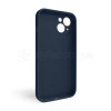 Чохол Full Silicone Case для Apple iPhone 15 dark blue (08) закрита камера (без логотипу)
