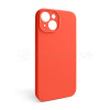 Чехол Full Silicone Case для Apple iPhone 15 orange (13) закрытая камера (без логотипа)