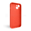 Чехол Full Silicone Case для Apple iPhone 15 orange (13) закрытая камера (без логотипа)