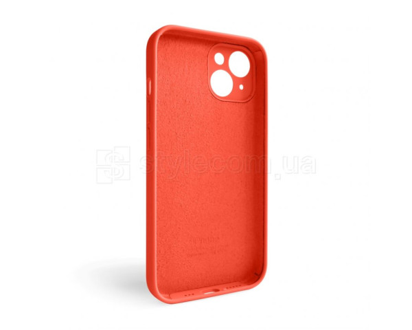 Чехол Full Silicone Case для Apple iPhone 15 orange (13) закрытая камера (без логотипа)
