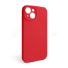 Чехол Full Silicone Case для Apple iPhone 15 red (14) закрытая камера (без логотипа)