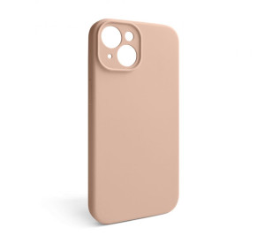 Чехол Full Silicone Case для Apple iPhone 15 nude (19) закрытая камера (без логотипа)