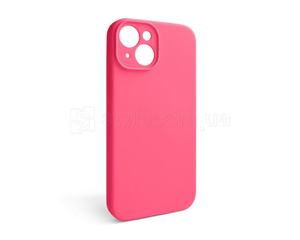 Чехол Full Silicone Case для Apple iPhone 15 shiny pink (38) закрытая камера (без логотипа)