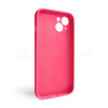 Чехол Full Silicone Case для Apple iPhone 15 shiny pink (38) закрытая камера (без логотипа)