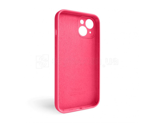 Чехол Full Silicone Case для Apple iPhone 15 shiny pink (38) закрытая камера (без логотипа)