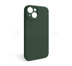 Чехол Full Silicone Case для Apple iPhone 15 atrovirens green (54) закрытая камера (без логотипа)