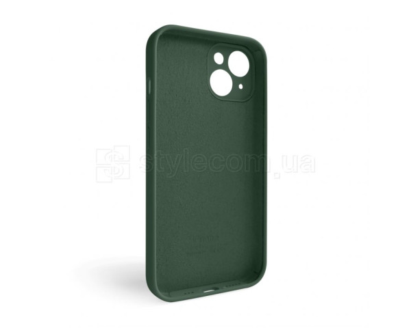 Чехол Full Silicone Case для Apple iPhone 15 atrovirens green (54) закрытая камера (без логотипа)