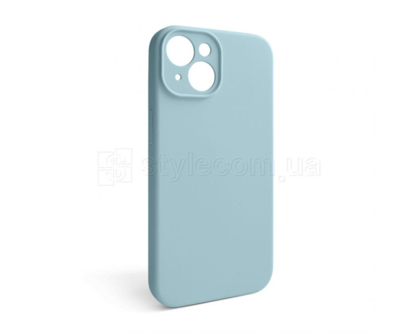 Чехол Full Silicone Case для Apple iPhone 15 sky blue (58) закрытая камера (без логотипа)