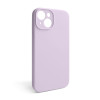 Чехол Full Silicone Case для Apple iPhone 15 lilac purple (72) закрытая камера (без логотипа)