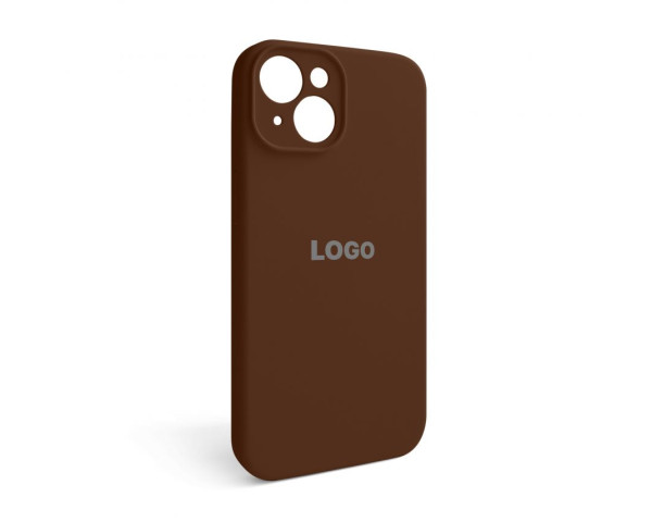 Чохол Full Silicone Case для Apple iPhone 15 dark brown (75) закрита камера